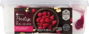Prestige Real Gelato White Chocolate & Raspberries