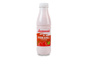 Ряженка 2.9% с клубникой Яготинська п/бут 450г