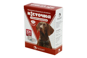 Прикормка для собак минерально-витаминная с пивными дрожжами Косточка Продукт 100шт