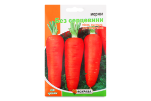 Насіння Морква без серцевини пакет гігант 15г Яскрава
