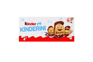 Печиво хрустке з какао-молочним декором Kinderini Kinder к/у 4х25г