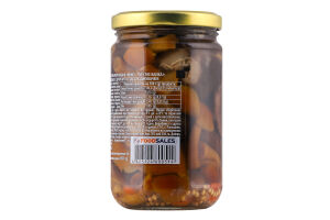 Грибы закусочные с сахаром и подсластителем маринованные стерилизованные Микс the Banka с/б 300г