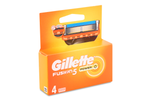 Gillette Fusion5 Power Змінні Касети З Лезами Для Бритви, 4 Шт