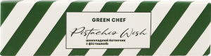 Батончик шоколадный с фисташкой с подсластителями Pistachio wish Green Chef к/у 45г
