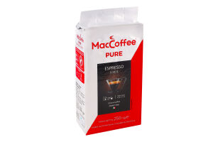Кофе натуральный жареный молотый Espresso Forte Pure MacCoffee в/у 250г