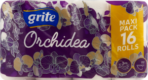 Папір туалетний Grite Orchidea White 16шт