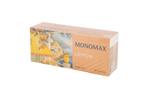 Чай Lemon чорний з цедрою та ароматом лимона дрібний 25*2г Monomax