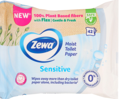 Бумага туалетная влажная Sensitive Zewa 42шт