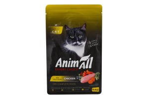 Корм д/котів з свіжою куркою сухий 400г AnimAll
