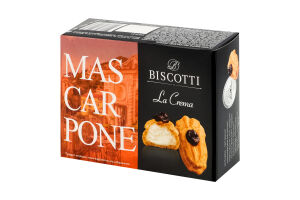 Пирожное заварное Mas-Car-Pone La Crema Biscotti к/у 0.2кг
