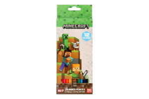 Олівці кольорові Yes! Minecraft 12кол