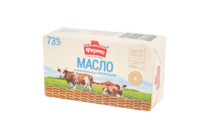 Масло 73% солодковершкове Селянське Ферма м/у 400г