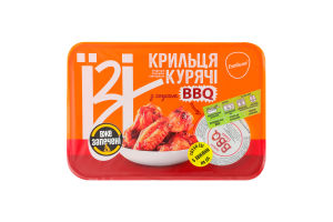 Крильця курячі запечені з соусом BBQ Ізі лоток 350г