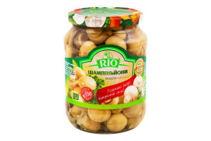 Шампиньоны маринованные с луком Rio с/б 690г