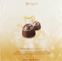 Набор конфет с начинками глазированных шоколадом Praline Assortite Vergani к/у 250г