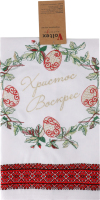 Серветка великодня червона 40*40см Волтекс-Меланж
