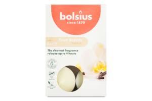 Н-р Bolsius Свічки Ваніль аромат чайні 6шт