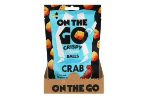 Шарики сырные хрустящие со вкусом краба On The Go д/п 30г