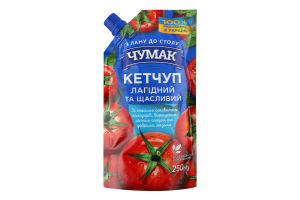 Кетчуп пастеризованный Нежный Чумак д/п 250г