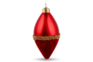 Прикраса MBM My Home Куля червона 80мм MH-1266-2