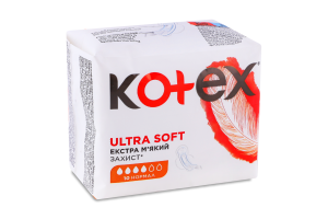 Прокладки Ultra Normal м'яка поверхня Kotex 10шт