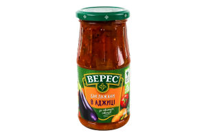 Баклажаны в аджике стерилизованные Верес с/б 440г