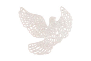 Підвіска Голуб Блиск пластик 12см 0303-3