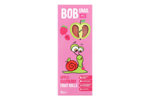 Цукерки фруктові натуральні Яблуко-малина Bob Snail к/у 30г