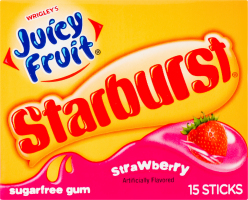 Гумка жувальна Juicy Fruit Starburst полуниця
