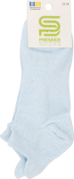 Носки подростковые заниженые с 3Д язычком однотонные Premier socks 20-22