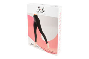 Легінси жіночі безшовні з широким комфортним поясом Siela Seamless collection Classic S/M black