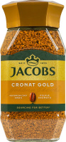 Кава натуральна розчинна сублімована Cronat Gold Jacobs с/б 200г
