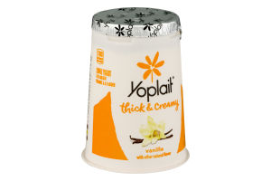 Yoplait Thick & Creamy Vanilla Flavor Lowfat Yogurt