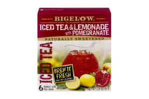 Bigelow Iced Tea & Lemonade with Pomegranate - 6 CT