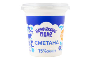 Сметана 15% Волошкове поле ст 300г