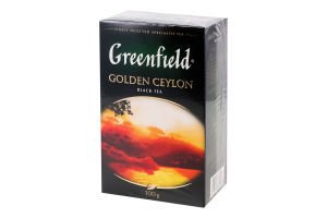 Чай черный байховый листовой Golden Ceylon Greenfield к/у 100г