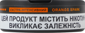 Подушечки никотиносодержащие бестабачные с подсластителями Orange spark Экстра-интенсивный Velo 20х0.7г