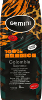 Кава натуральна смажена в зернах Colombia Supremo Gemini в/с м/у 250г