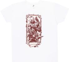 Футболка Sol's Imperial Cossack with hawk білий L