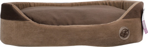 Лежак д/собак Елегант №2 коричневий овальний 37*49*13см Матис