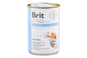 Корм д/собак та котів Рековері відновлення після хвороби 400г ж/б Бріт ВетДієтс