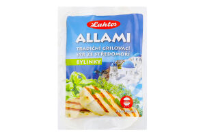 Сир д/смаження типу халумі Allami з травами 200г Laktos