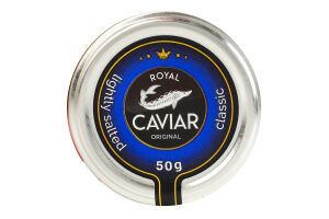 Ікра осетрових зерниста Classic Royal Caviar в/ґ с/б 50г