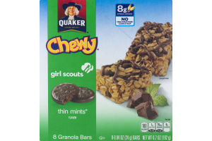 Quaker Chewy Girl Scouts Thin Mints Granola Bars - 8 CT