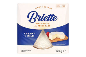 Сыр 60% мягкий Creamy&Mild Briette к/у 125г