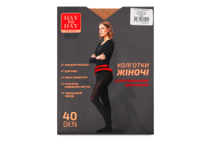 Колготи з утягувальними шортиками бежеві 40ден р.3 Day by Day