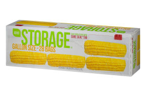 Smart Sense Storage Bags Gallon Size - 28 CT