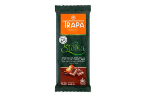 Шоколад молочний з фундуком без цукру Stevia Trapa м/у 75г