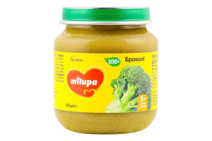 Пюре для дітей від 5міс овочеве Броколі Milupa с/б 125г