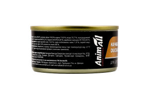 Корм д/дорослих котів з качкою та куркою 80г ж/б AnimAll